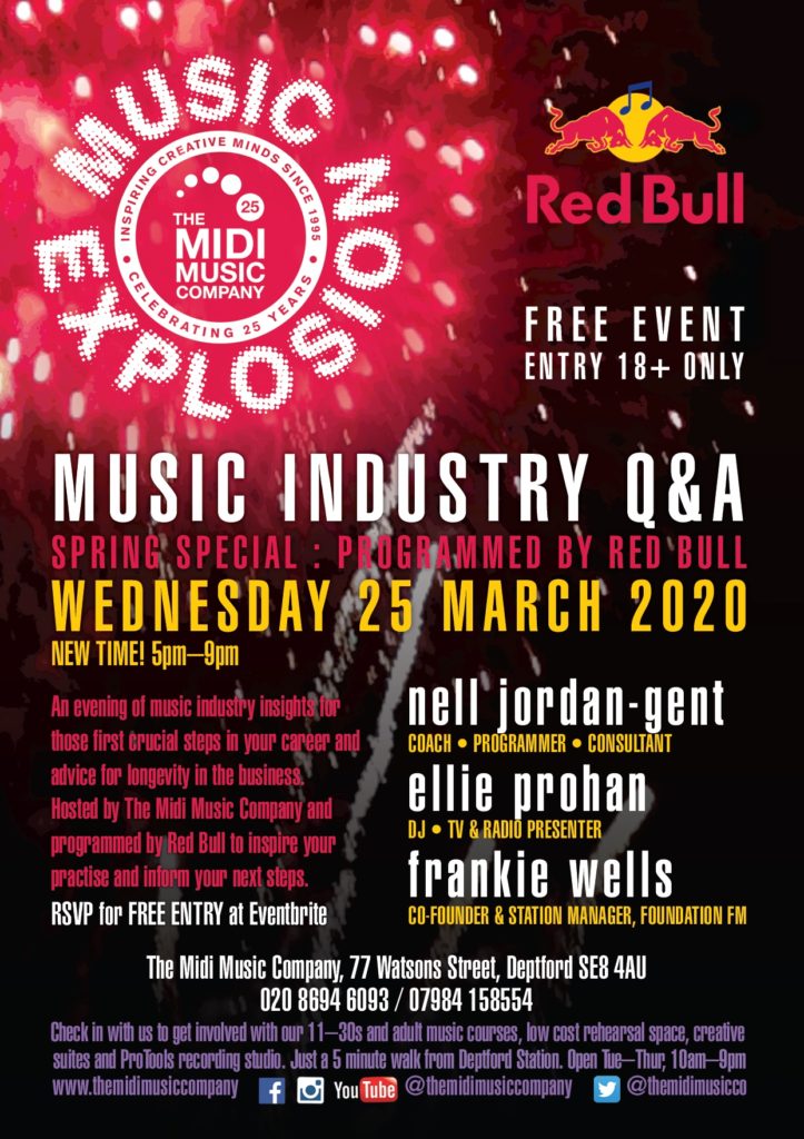 Music Explosion Spring Sessions 2020, Red Bull Takeover 25 March 2020
