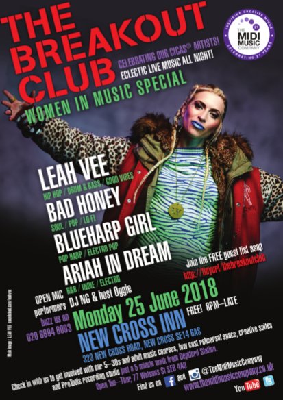 The Breakout Club Women in Music Special Monday 25 June 2018