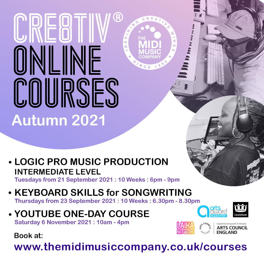 Cre8tiv® Online Courses for Autumn 2021